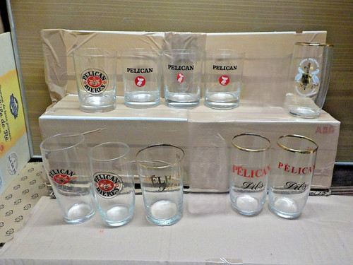 Verre ancien biere - 9,
