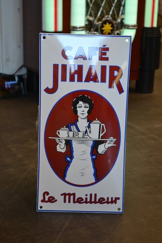 Plaque émaillée cafe jihair - plaque,