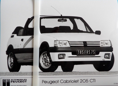 Photo presse peugeot 205 - presse,