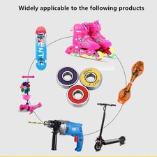 Roulement de skateboard 8x22x7mm lame antirouille rainure pièces roller scooter