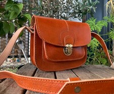 Sac à main à Bandoulière en cuir véritable Fait Main