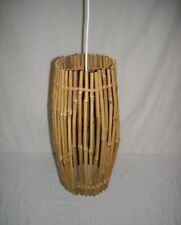 SUSPENSION BAMBOU - ère Louis Sognot - design 50 - 60