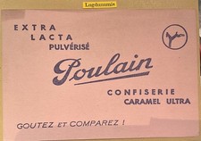 Buvard Pub Publicitaire Poulain confiserie caramel ultra