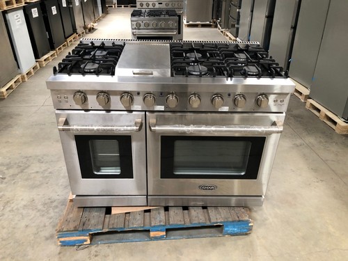Gas range 6 burners - in., range,