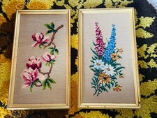 2 tableau Broderies encadrées