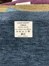 Tissu Velours Bleu Niamey Par