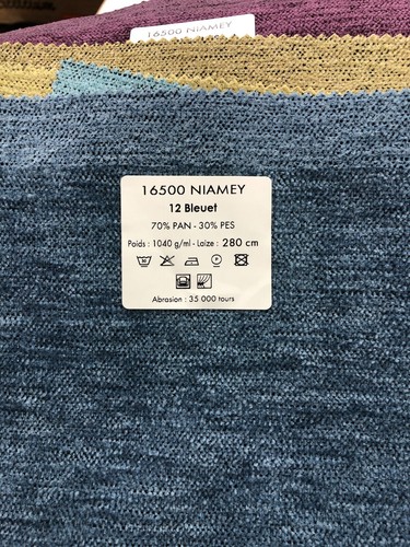 Tissu velours bleu niamey - niamey, par