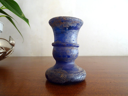 Vase miniature verre irisé
