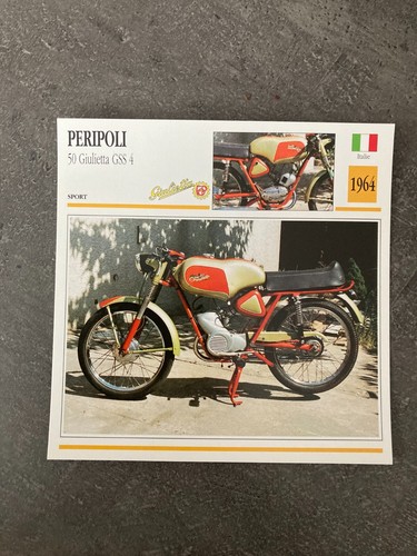 Carte fiche moto - moto, collection