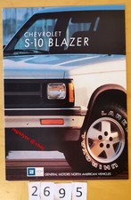 CHEVROLET S-10 BLAZER Prospectus 8 pages Anglais/Fr 1991