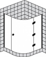 Cabine de douche quart de
