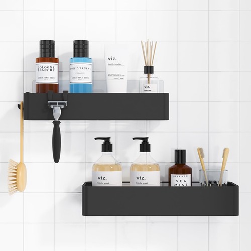 Shower caddy pack adhesive - caddy,