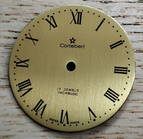 Cortebert watch dial gold - dial,