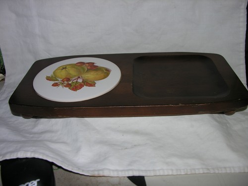 Vintage wood with tile fruit - wood,