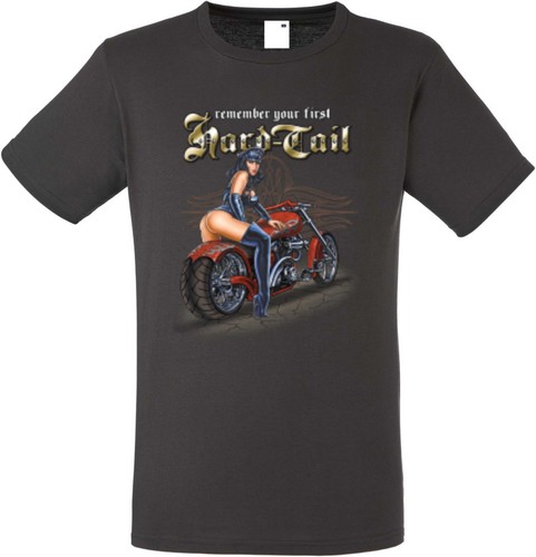 Shirt graphite biker chopper - t-shirt,