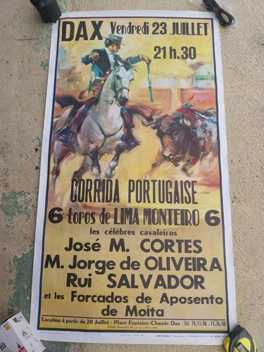 Ancienne affiche corrida - affiche,