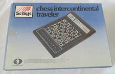 scisys chess intercontinental traveler trappe à pile cassé echec electronique