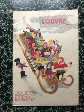 Catalogue  Jouets au louvre  1937 poupee trousseaux jouets bois trains mecavion