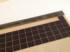 Yamaha XS400SE XS400 SE XS 400 1980  micro fiche parts list catalogue microfiche