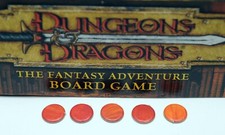  JEU DE SOCIÉTÉ PARKER DONJONS ET DRAGONS X5 PIÈCES DÉTACHÉES COMPTEURS ORIGINAUX PIÈCES DÉTACHÉES