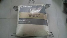 Dreamea Lot 2 Oreillers Moelleux Coton Bio Anti-Acariens Et Antimicrobien 60x60