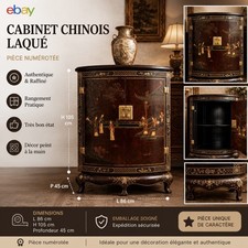 Cabinet chinois laqué noir