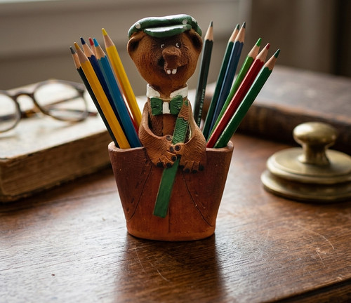 Pot crayons poterie - à, en