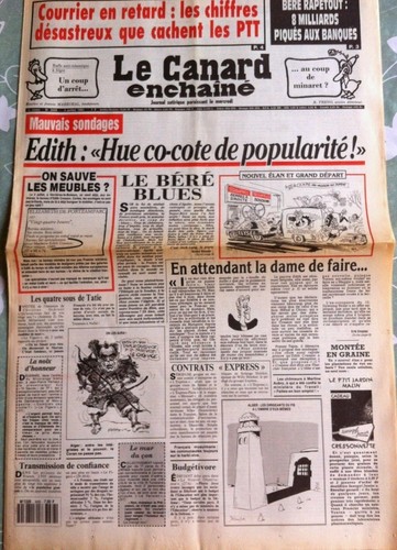 Canard enchainé 7 1991 - le,