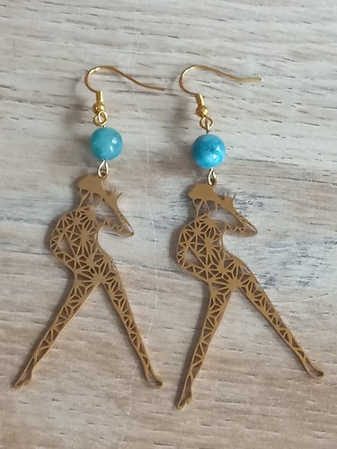 Boucles oreilles dorées - d’oreilles,