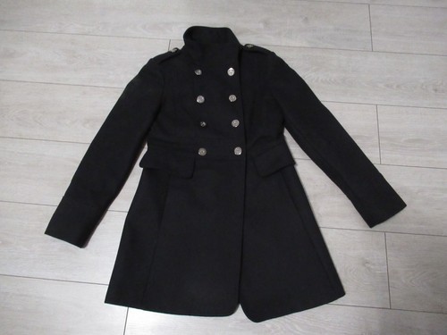 Manteau caban bleu - marine, en