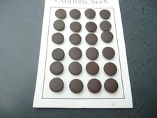 24 boutons ancien en corozo