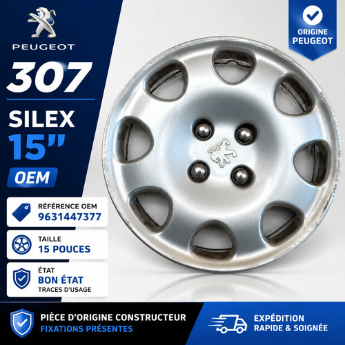 Enjoliveur origine peugeot - enjoliveur, 307