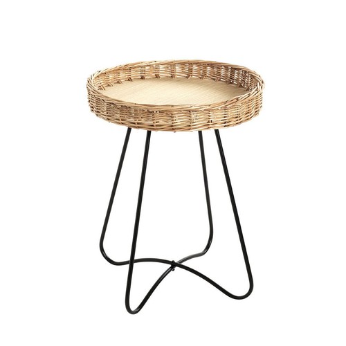 Table appoint osier irène - table, d'appoint