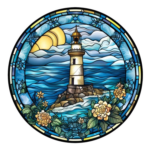Autocollants phare vitraux - 9,