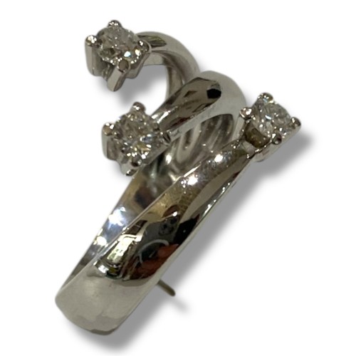 Bague trilogy blanc avec - or,