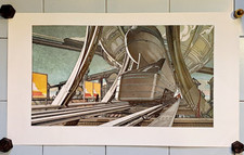 SERIGRAPHIES EN COULEURS FRANCE RAIL VU PAR SCHUITEN 1984