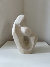 Sculpture abstraite plâtre