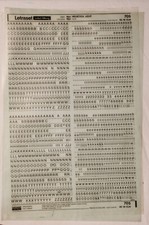 Letraset 16pt (18pt) HELVETICA LIGHT 705 _ lettres chiffres caractères transfert