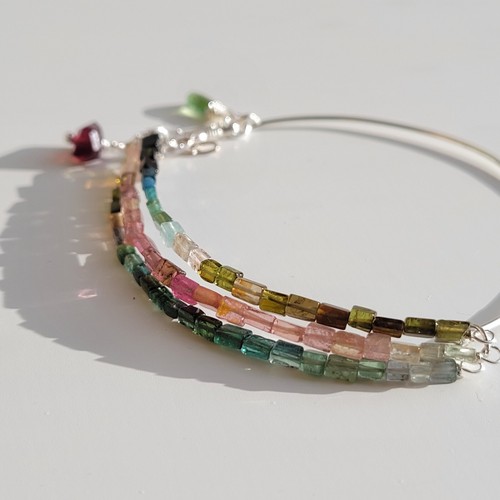 Bracelet argent pierre - argent,