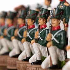 Italfama Napoléon Contre Russe Peint à la Main Échecs Set,Faux Cuir Board & Étui