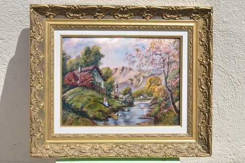 Tableau émaux limoges p - de,