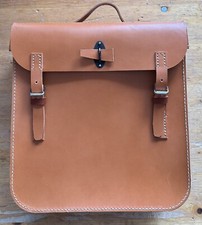 BMW, NSU, DKW, ZÜNDAPP, Sacoche Pour Moto, Cuir Naturel, Marron