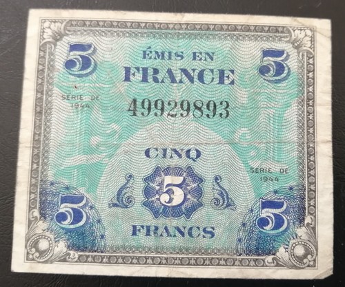 Billet français francs 1944 - billet, 5