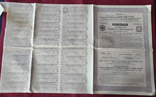 ACTIONS - RUSSIE 1914 CHEMIN de FER du NORD DONETZ - BILLETS MONNAIES