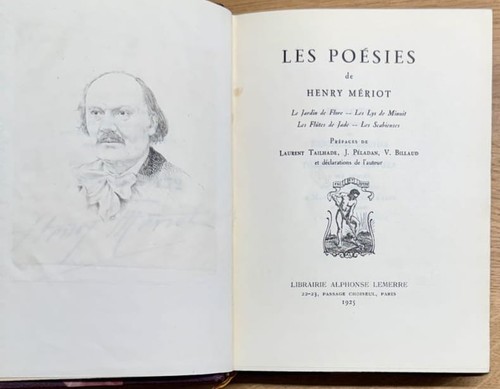 Meriot les poésies - les,