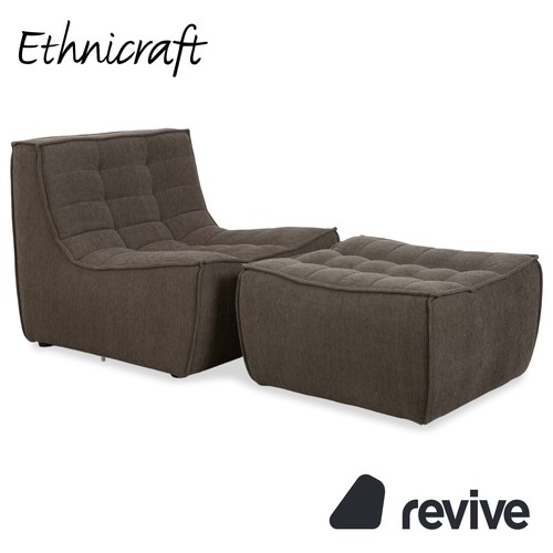 Ethnicraft n701 fauteuil puf - fauteuil,