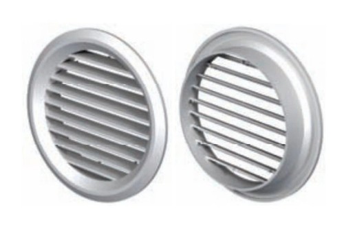 Grille aération cercle - cercle, avec
