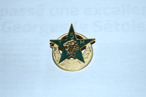 Insigne rtm 5 regiment - "5e, 5°