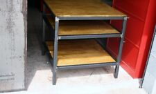 Console cuisine 3 plateaux meuble industriel loft tendance vintage