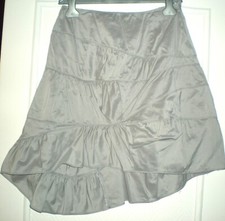 Jolie jupe asymétrique gris clair COTELAC T 1 TBE